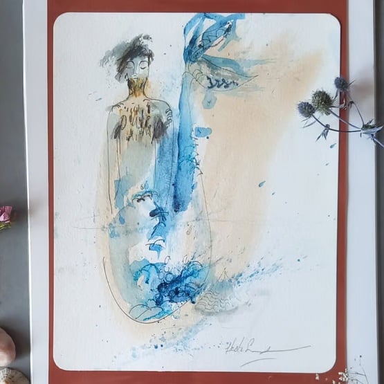 Merman painting 