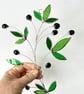 Stained Glass Olive Branch Suncatcher no.2 - Handmade Window Decoration  - Image 10