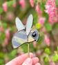 Stained Glass bee plant stake- cute bumblebee gift - Image 3