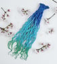 Blues into Green - Wool Dreadlocks - Choose Your Amount and Length - SE or DE