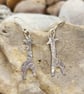 Giraffe earrings in sterling silver - Image 4