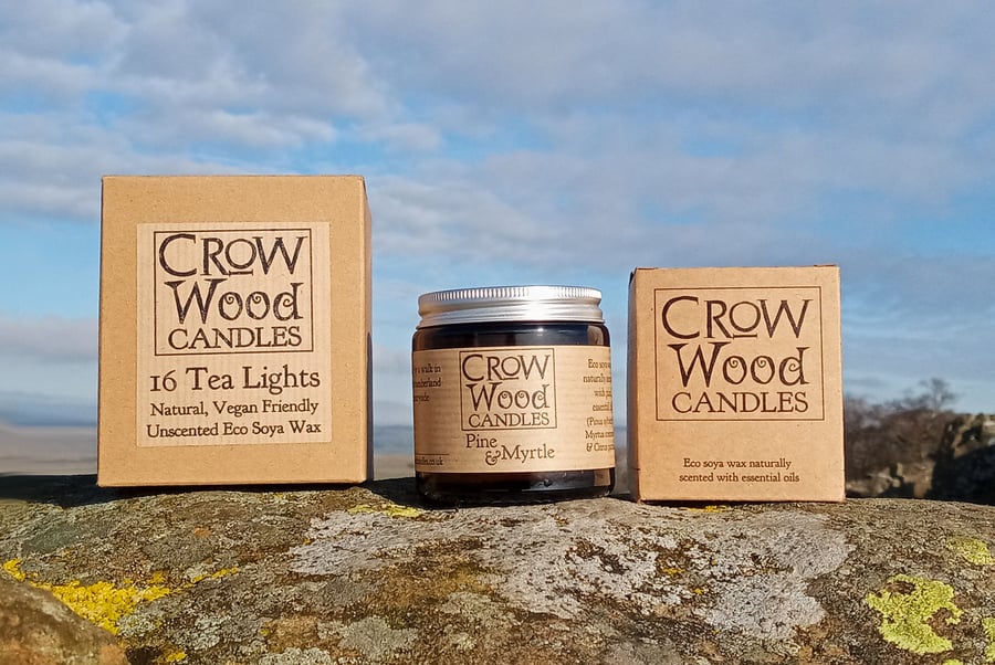 Beautiful Bundle  - Scented candle and Box Tea Lights Unscented