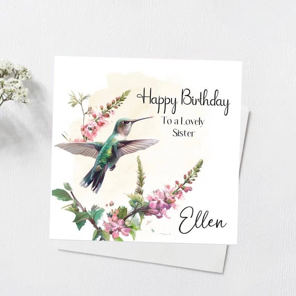 Bird Happy Birthday Card for Him Her Happy Birthday Mum Wife Grandma Sister etc