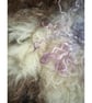 Art felt wall hanging with a large hagstone natural and tactile - Image 9