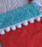 Christmas Stocking quilted with hand appliqued penguin - large - Image 4