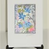 hand painted original art greetings card ( ref F 573)