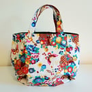 Japanese Floral Tote Bag - Unique Gift for Her