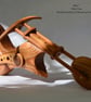 Wooden Chopper Motorcycle Old Pitch Pine