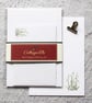 Snowdrop Letter Writing Paper and Envelopes Hand Designed By CottageRts