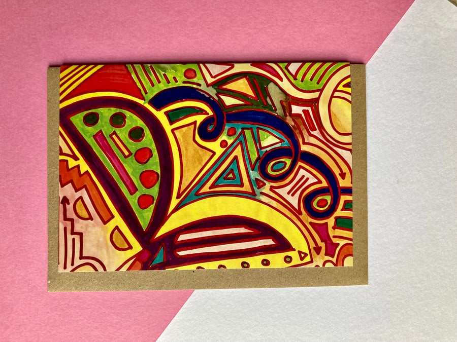 Card - Painting - Loop the Loop