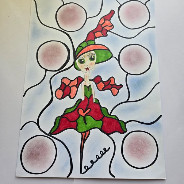 Fairy Witch Drawing 