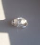 Statement  sterling silver ring with natural quartz and CZ. 925 Silver.  - Image 8