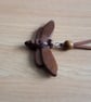 Hand Carved wooden Moth Necklace, Pendant  - Image 3