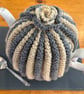 Retro tea cosy in modern neutrals