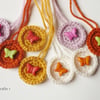 Crochet gift tags (8) - Gift box topper - Party favours