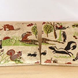 Marble  Woodland Coasters