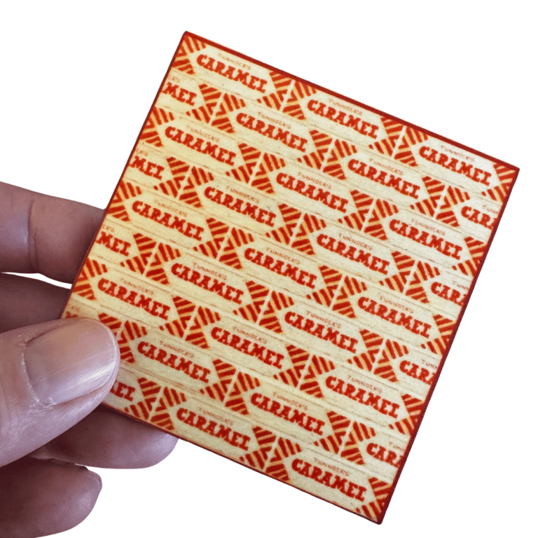 Wooden Fridge Magnet - Caramel