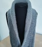 Soft Hand-knitted Grey Scarf  - Image 3