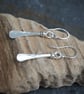 Forged Silver Drop Earrings - Image 6