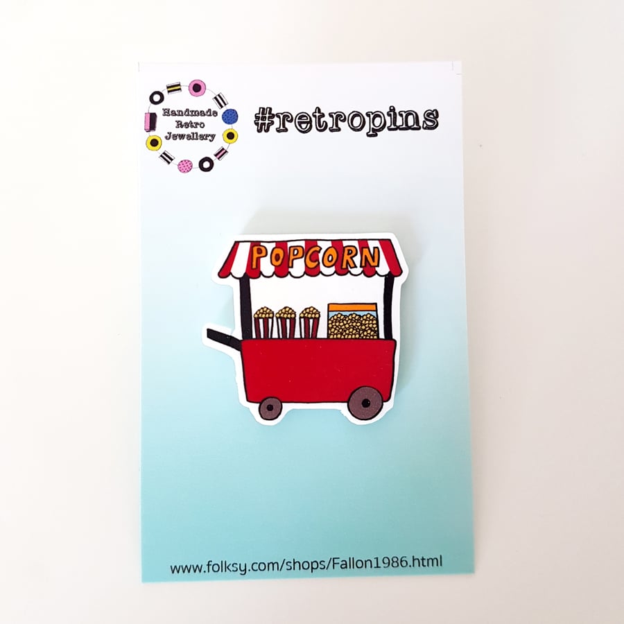 Retropins - Popcorn Stand Pin