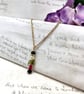 Small crystal Nutcracker pendant in classic red and green christmas jewellery - Image 3