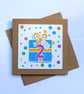 Children's Lift the flap, personalised age 'Birthday Present' card 