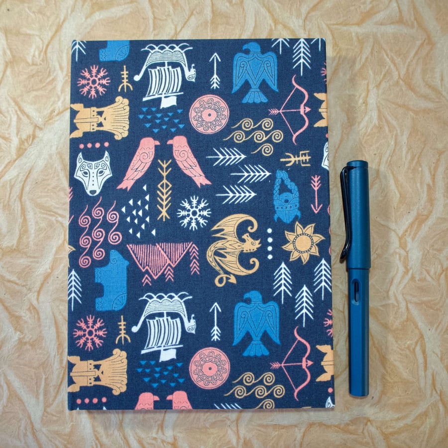 A5 Notebook with Viking symbol cover