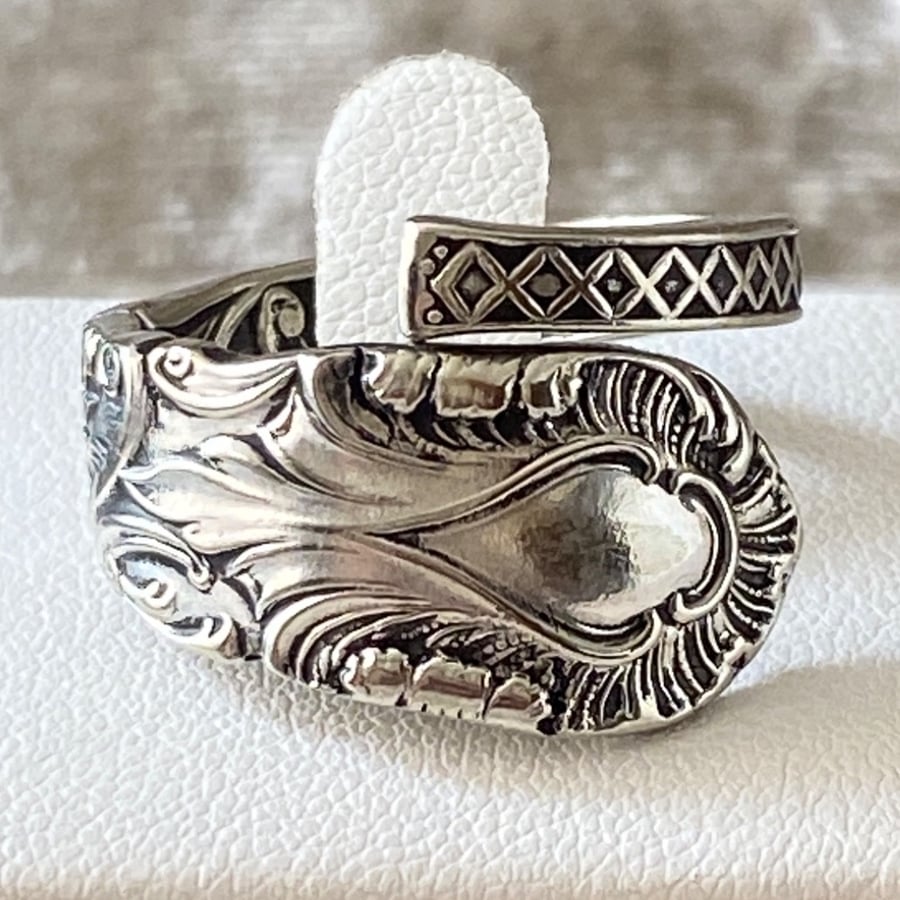 Ornate Spiral Spoon Ring