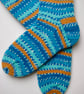 hand knit mens wool socks size 8-10 - Image 4