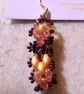 Brickwork-pattern bead earrings (customisable) - Image 1