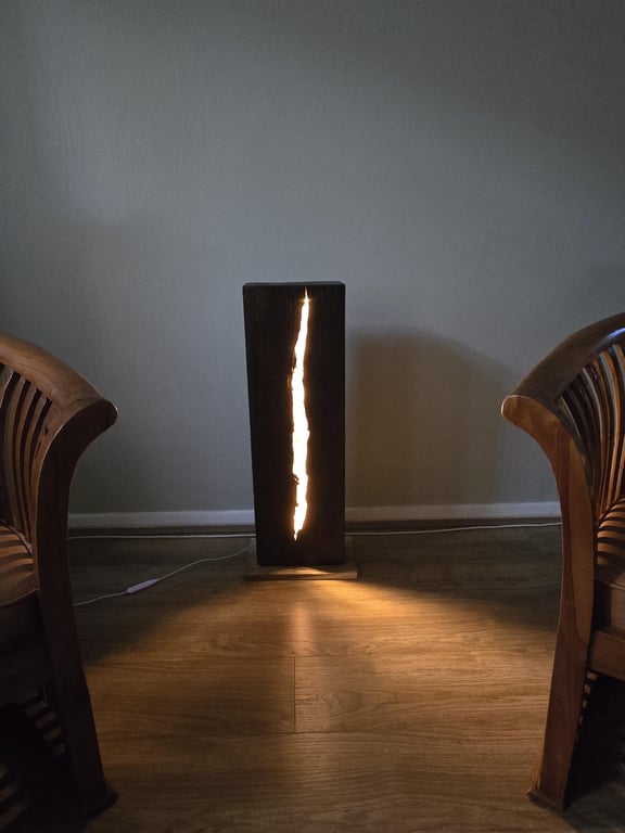 Reclaimed Railway Sleeper Floor Lamp