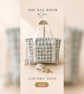 Chunky Tote Bag in Sage Oversized Check fabric - Image 1