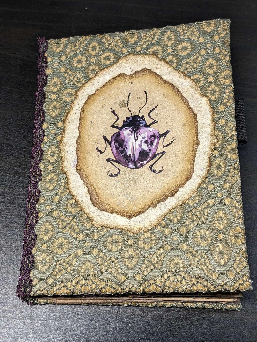 A6 Hand Bound Book With Insects
