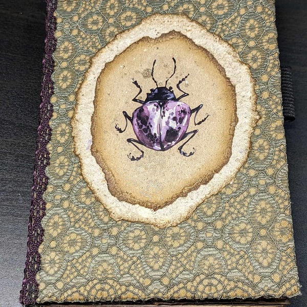 A6 Hand Bound Book With Insects