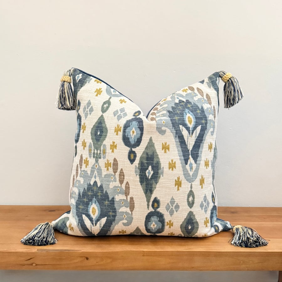 LARGE - ILIV Boho Glacier Tassel Cushion Cover 20”