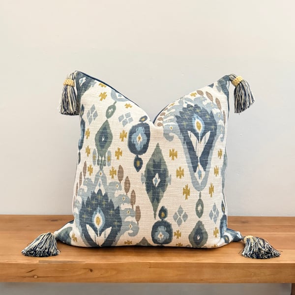 LARGE - ILIV Boho Glacier Tassel Cushion Cover 20”