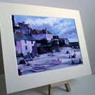  PRINT - St Ives Harbour by Quay Street