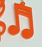 Musical Notes Earrings - Acrylic - Image 3
