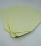 25 Pale Lemon Yellow Card Tags - Image 1