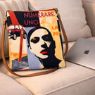 Large Cotton Canvas Adjustable Crossbody Bag