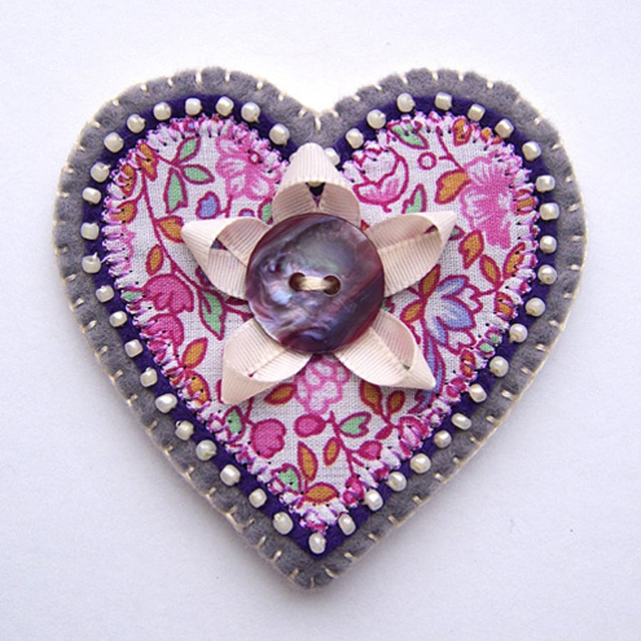 Heart Brooch