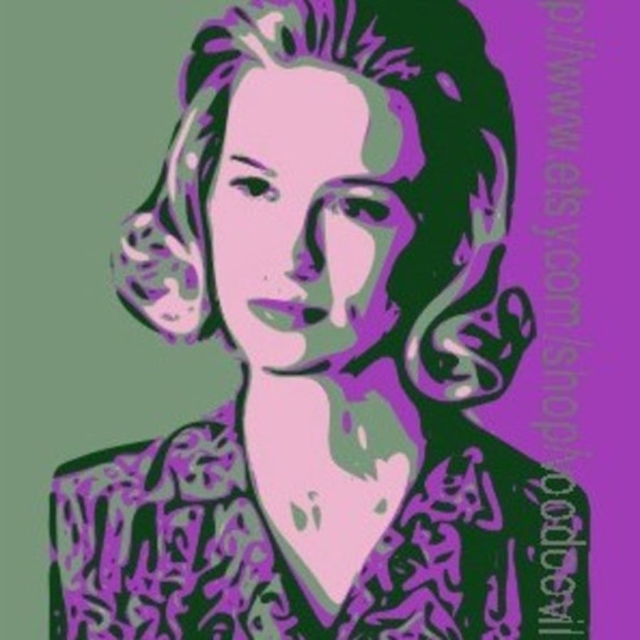 Mad Men Betty Draper Francis unique pop art print 11 x 8 inches