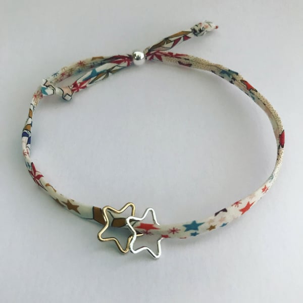 Liberty of London Adelajda Christmas bracelet with star charms