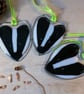 Fused glass Badger Suncatcher - Image 2