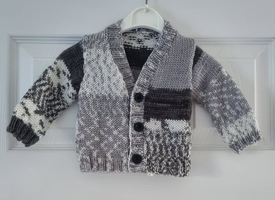 Grey shop newborn cardigan