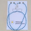 Blue, Green and Turquoise Seed Beaded Glasses Lanyard Chain
