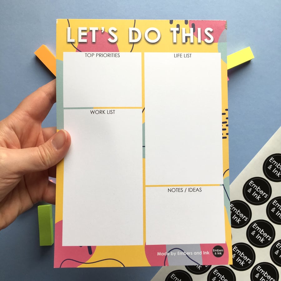 SLIGHT SECONDS SALE Let's Do This A5 Notepad