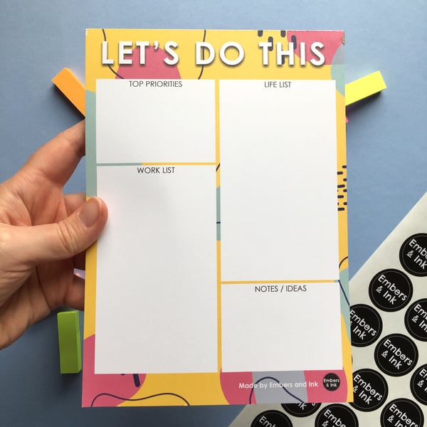 SLIGHT SECONDS SALE Let's Do This A5 Notepad