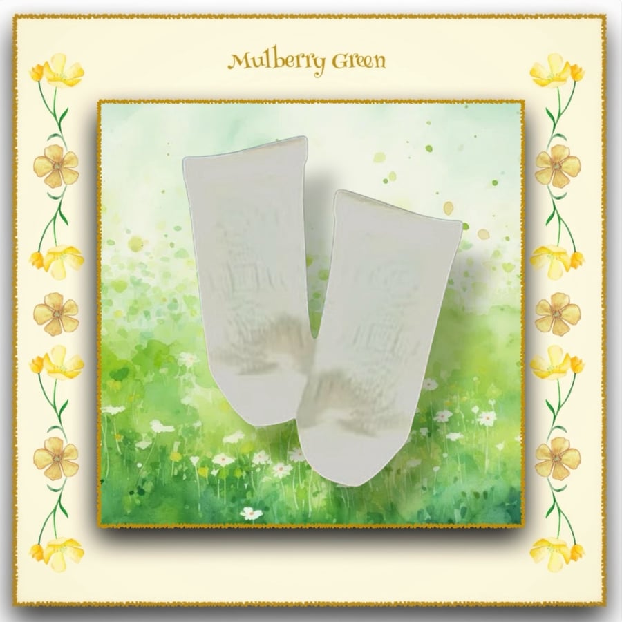 Cream Patterned Socks