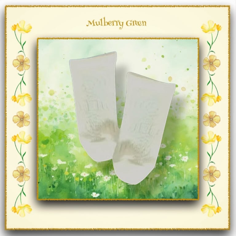 Cream Patterned Socks